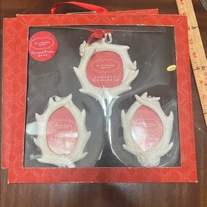 St. Nicholas Square Red Ornament Frames Set